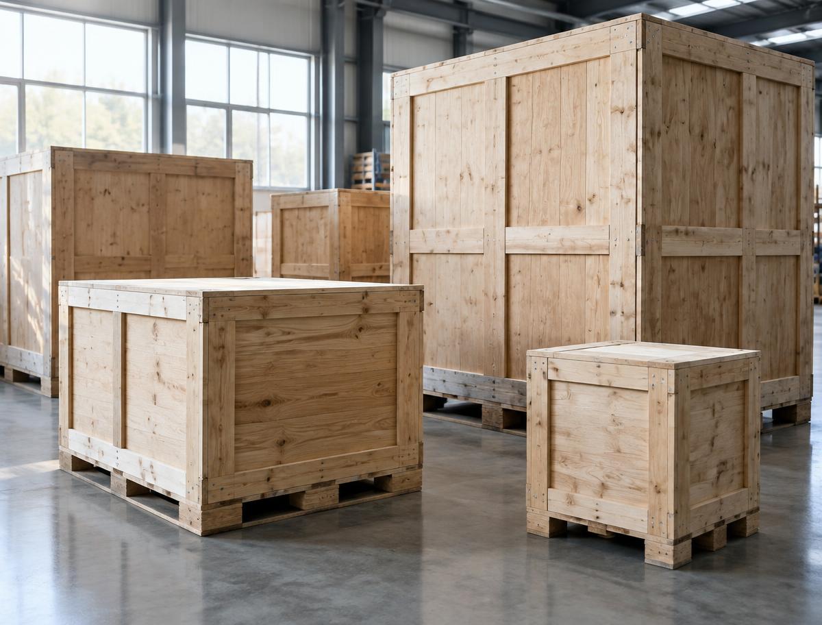 Wooden crates